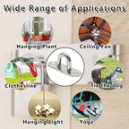 Buy now 4 Pcs 3.1 Inch 304 Stainless Steel Ceiling Hooks Pad Eyes Plate Marine Hardware Hooks with Screws at indiglob india