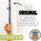 Door Buddy Baby & Cat Door Latch - Grey. Adjustable Strap Keeps Kids Out of Cat Areas. Simple Child Safety Lock for Doors. The Easier Baby Gate and Kitty Door Interior Alternative.