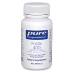 Pure Encapsulations Folate 400, 90 Capsules | Metafolin L-5-MTHF Supplement to Support Cardiovascular, Cellular, and Neural Health*