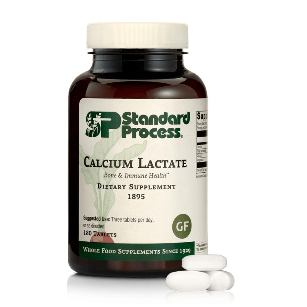 Standard Process Calcium Lactate, Bone & Immune Supplement, 90 Tablets | Bone and Immune Health Supplement, Vegan, Gluten-Free, Non-Dairy, Non-Soy and Non-Grain, Bone, Joint and Health Support