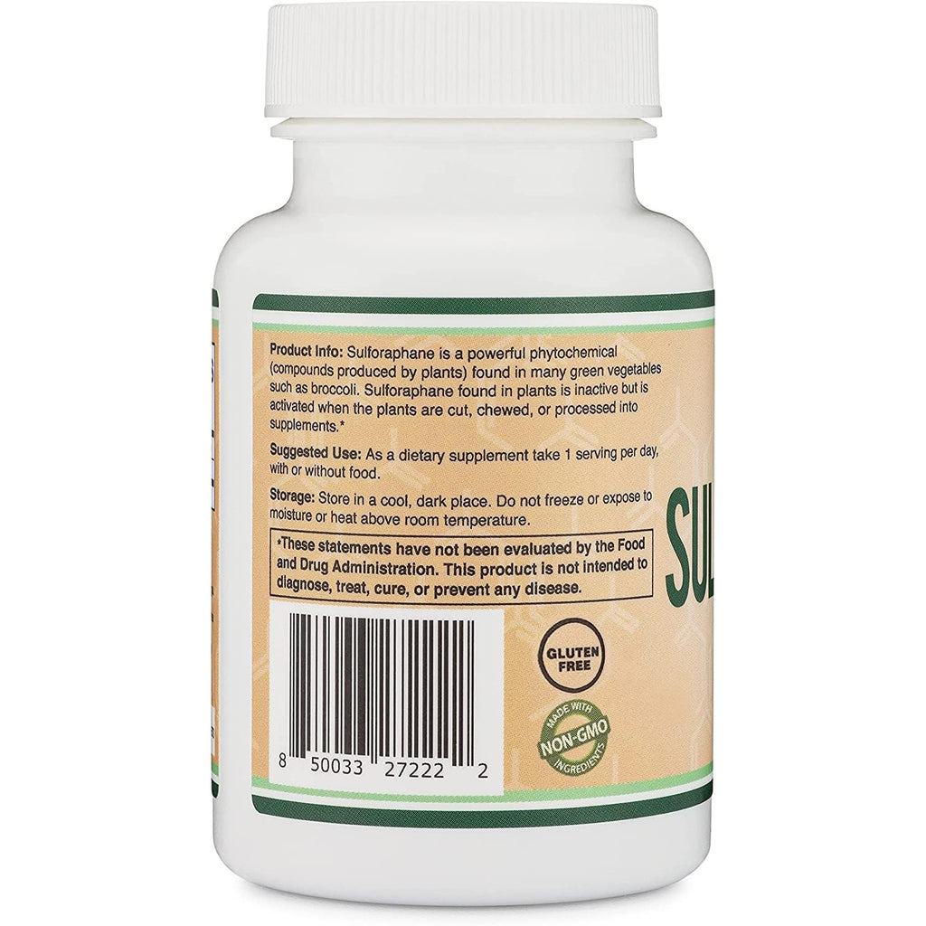 Sulforaphane Glucosinolate 20mg, Antioxidant + Detox, 120 Capsules