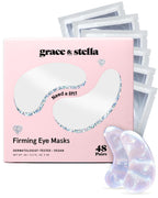Buy now grace & stella Retinol Under Eye Patches for Puffy Eyes & Dark Circles - Restoring Gel Under Eye Masks with Hyaluronic Acid - Bridesmaid Gifts, Birthday Gifts for Women (Purple, 24 Pairs) at indiglob india