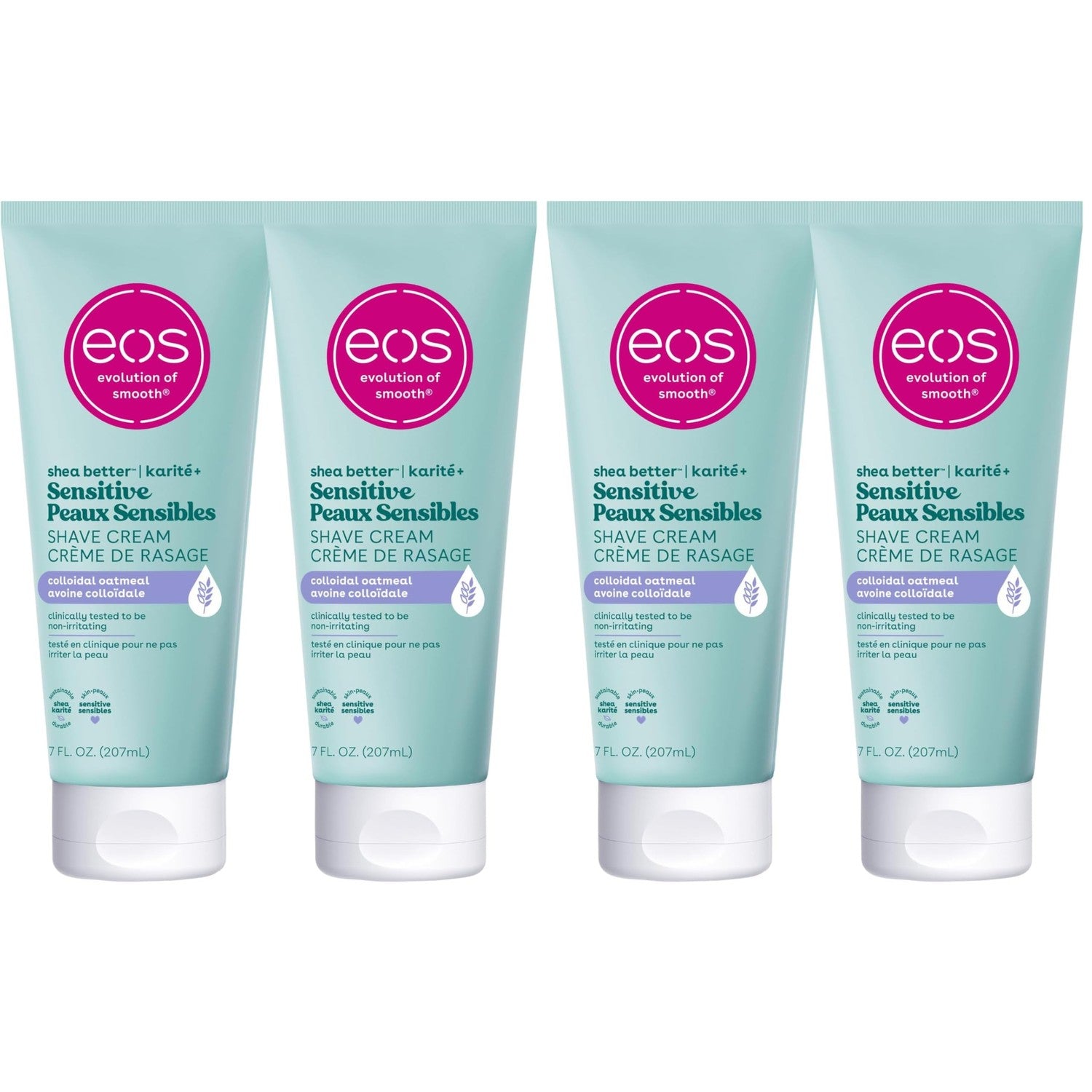 eos Shea Better Sensitive Skin Women's Shave Cream- Fragrance-Free, 2-pack of 7 oz containers