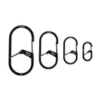 Nite IZE GS2-01-R6 G-Series Dual Chamber Carabiner, Size #2 1-Pack, Black