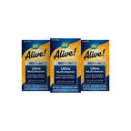 Nature's Way Alive! Men's 50 Plus Ultra Potency Multivitamin, 150 ct | Complete High Potency Formula with Vitamin D3, C, E, Methyl B12, Supports Cellular Energy, Heart, Brain, and Eye Health*