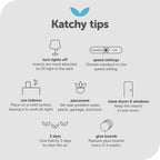 Buy now Katchy Indoor Insect Trap - Catcher & Killer for Mosquitos, Gnats, Moths, Fruit Flies - Non-Zapper Traps for Inside Your Home - Catch Insects Indoors with Suction, Bug Light & Sticky Glue (White) at indiglob india