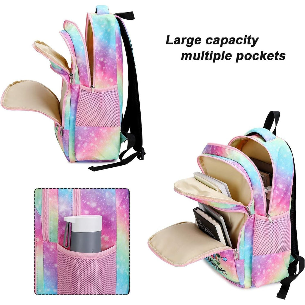 Buy now BTOOP Girls Backpack Kids Boys Elementary Bookbag Girly School Bag with Insulated Lunch Tote and Pencil Pouch at indiglob india