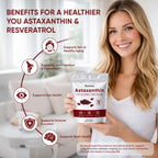 Rovina Astaxanthin 12mg Softgels - Premium Astaxanthin from Microalgae, Triple Strength, Immune Support - Non-GMO & Gluten Free 200 Softgels (1)