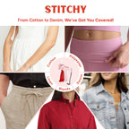 Stitchy Portable, TSA-Safe, No-Sew Instant Hemming Tool with Refills