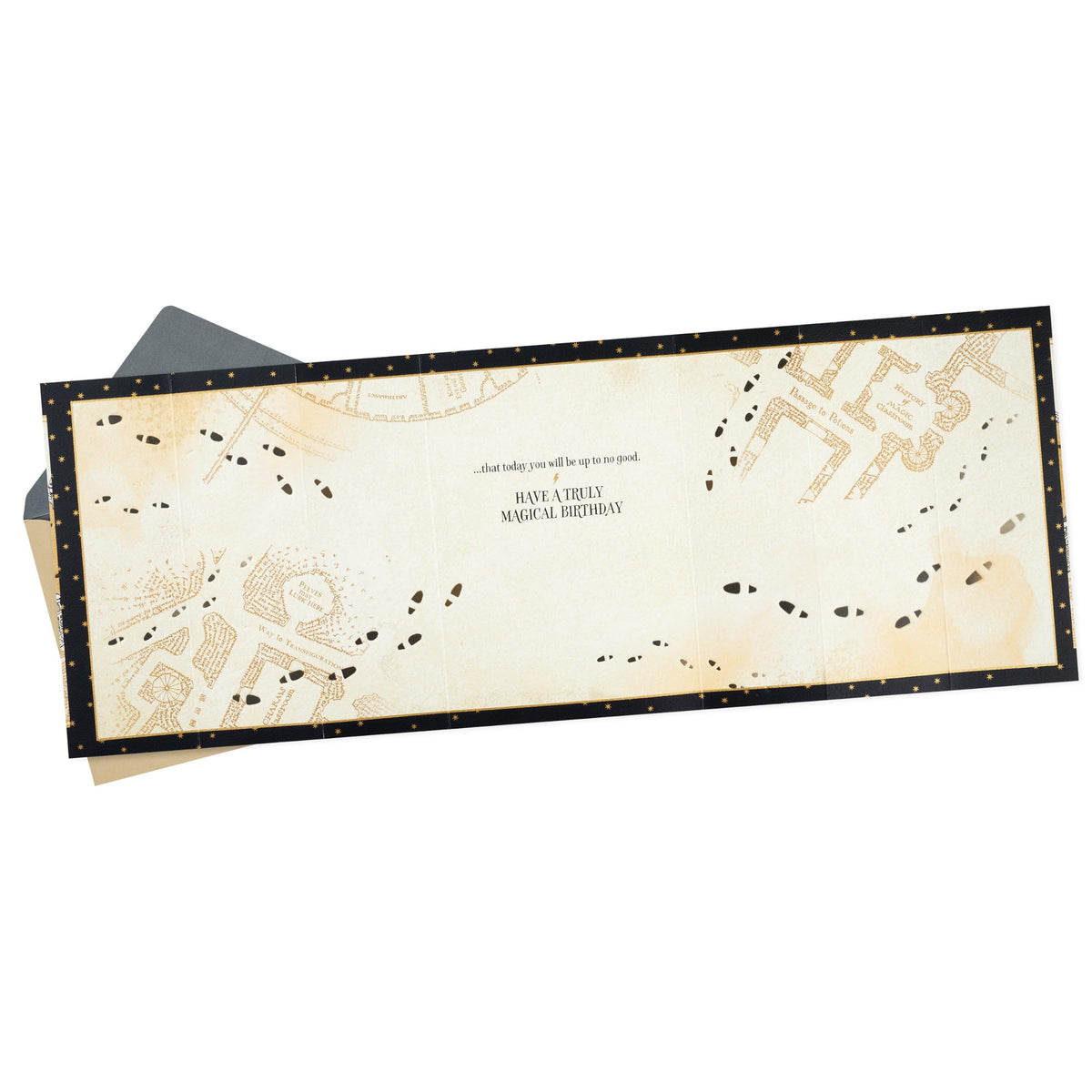 Hallmark Harry Potter Birthday Card (Marauders Map)