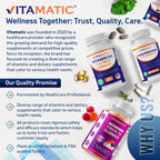 Vitamatic Acidophilus Probiotic - 10 Billion CFU - 5X Potency - Daily Probiotic Supplement, Supports Digestive Health - 120 Tablets