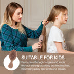 RHOS folding brush with mirror for women, perfect for tangle-free grooming. Available online, order now for convenience!