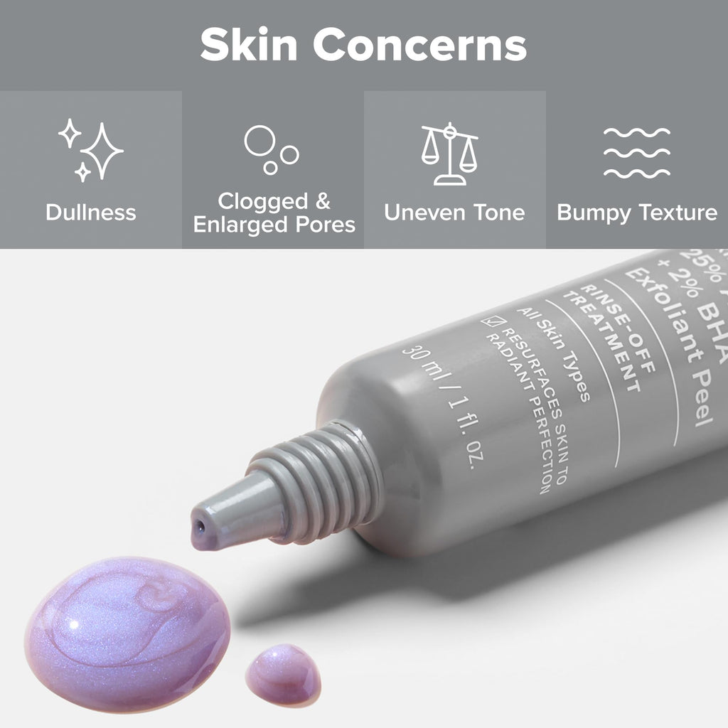 Buy now Paula's Choice Skin Perfecting 25% AHA + 2% BHA Face Exfoliant Peel, Facial Exfoliant Peel Rinse Off Treatment, All Skin Types, Fragrance-Free, 1 Oz at indiglob india