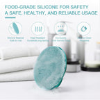 Buy now Silicone Body Scrubber Shower Bath Wash Brush Gentle Exfoliating Scrub Cleansing Loofah for Women Men Baby Sensitive Skin, Easy to Clean, Lather Nicely, More Hygienic, 1 Pack, Cyan at indiglob india