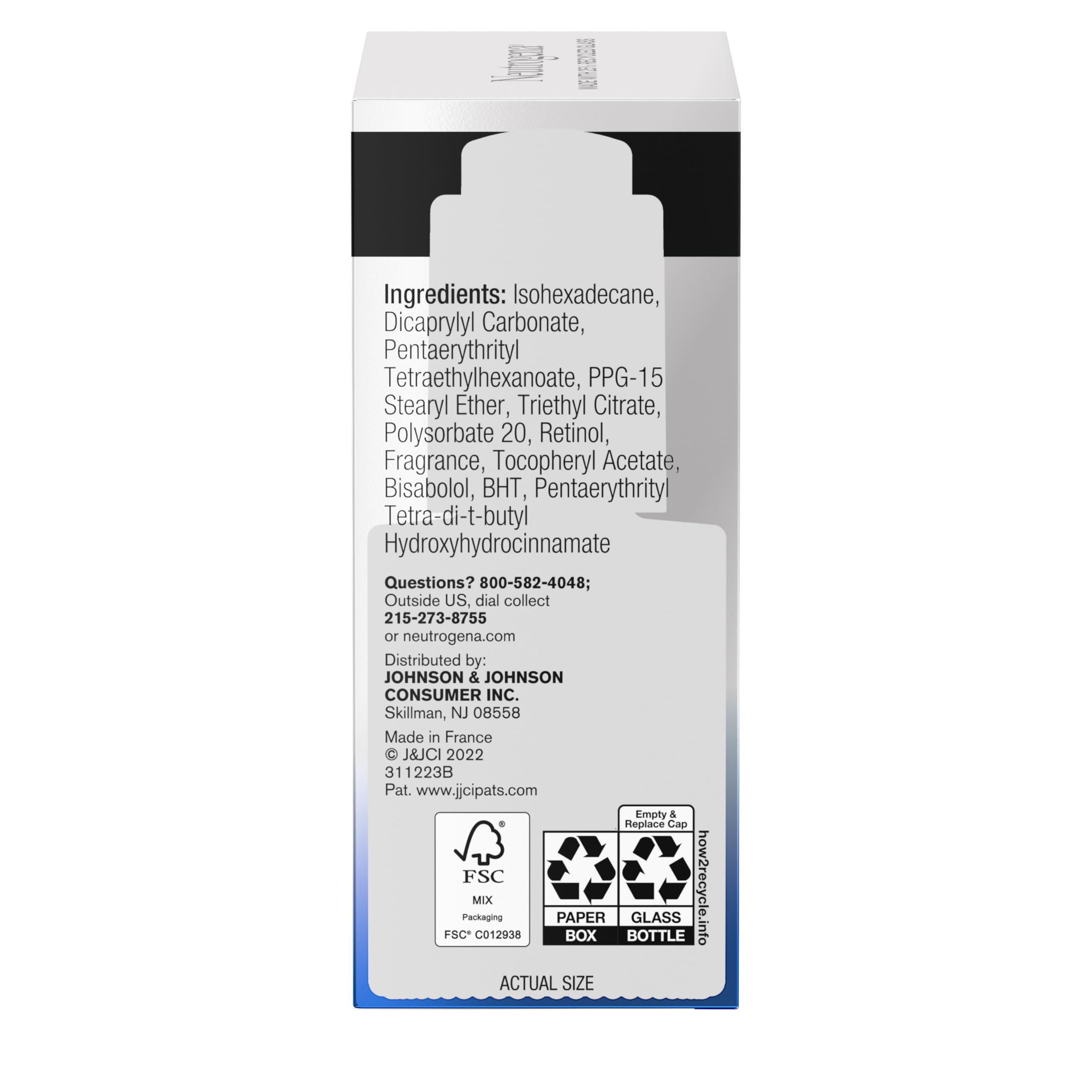 Buy now Neutrogena Rapid Wrinkle Repair Retinol Pro+ Power Facial Serum, Gentle Anti-Aging Face Serum with Pure Retinol & Nourishing Emollients, Non-Comedogenic, Paraben-Free, 1 fl. oz at indiglob india
