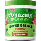 Amazing Grass Super Greens Powder Energy Lemon Lime, 30 Servings | Organic Energy Greens Powder with Plant-Based Caffeine, Yerba Mate & Green Tea Leaf for Sustained Energy & Focus