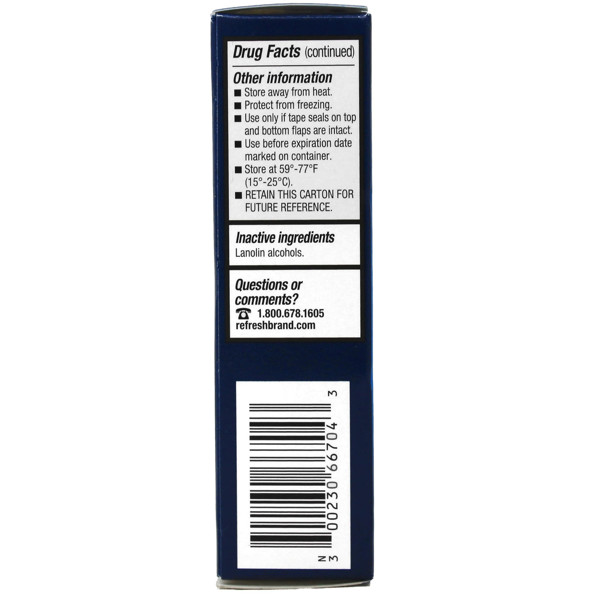 Allergan Refresh P.M Lubricant Eye Ointment, 0.12 Ounce (Pack of 2)