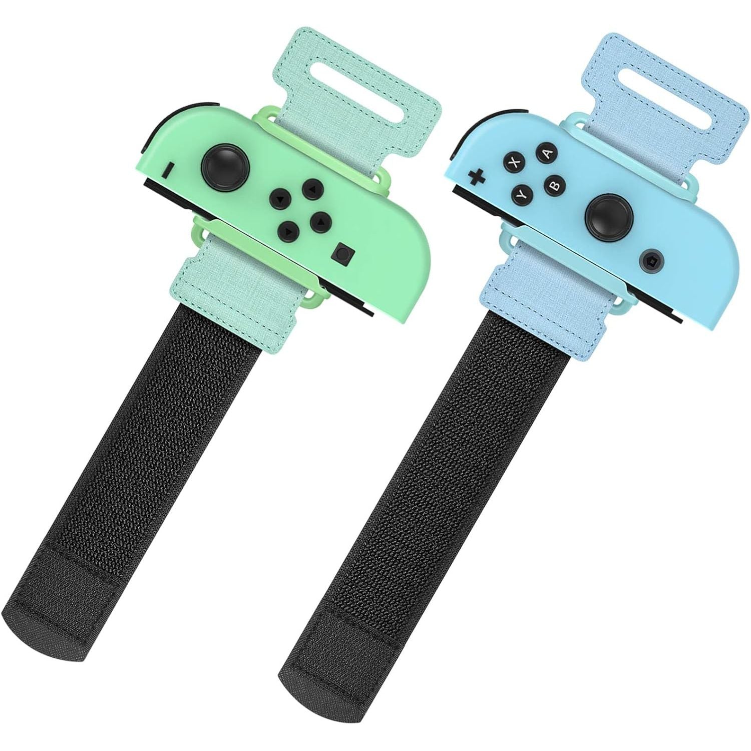 Buy now YUANHOT Wrist Bands for Nintendo Switch Just Dance 2025 2024 2023 & Zumba Burn It Up, Adjustable Elastic Straps for Switch & Switch OLED Joy Con Controller, 2 Pack Wristbands for Kid and Adult - Black Green Blue at indiglob india