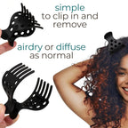 Root clips for adding volume to curly hair; easy to use and perfect for air drying. Verified by CuratCart.