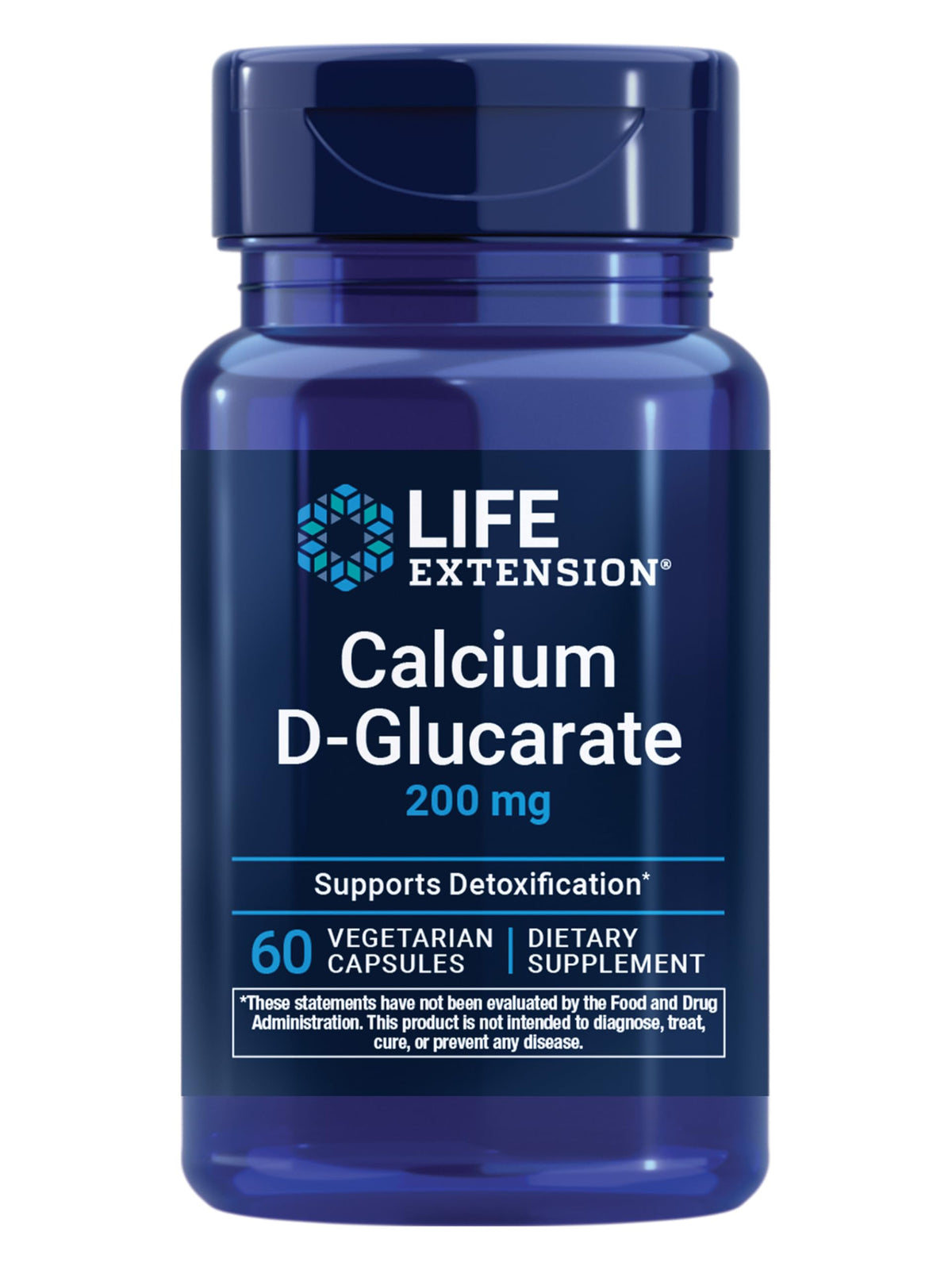 Life Extension Calcium D-Glucarate, 200 mg, 60 Capsules