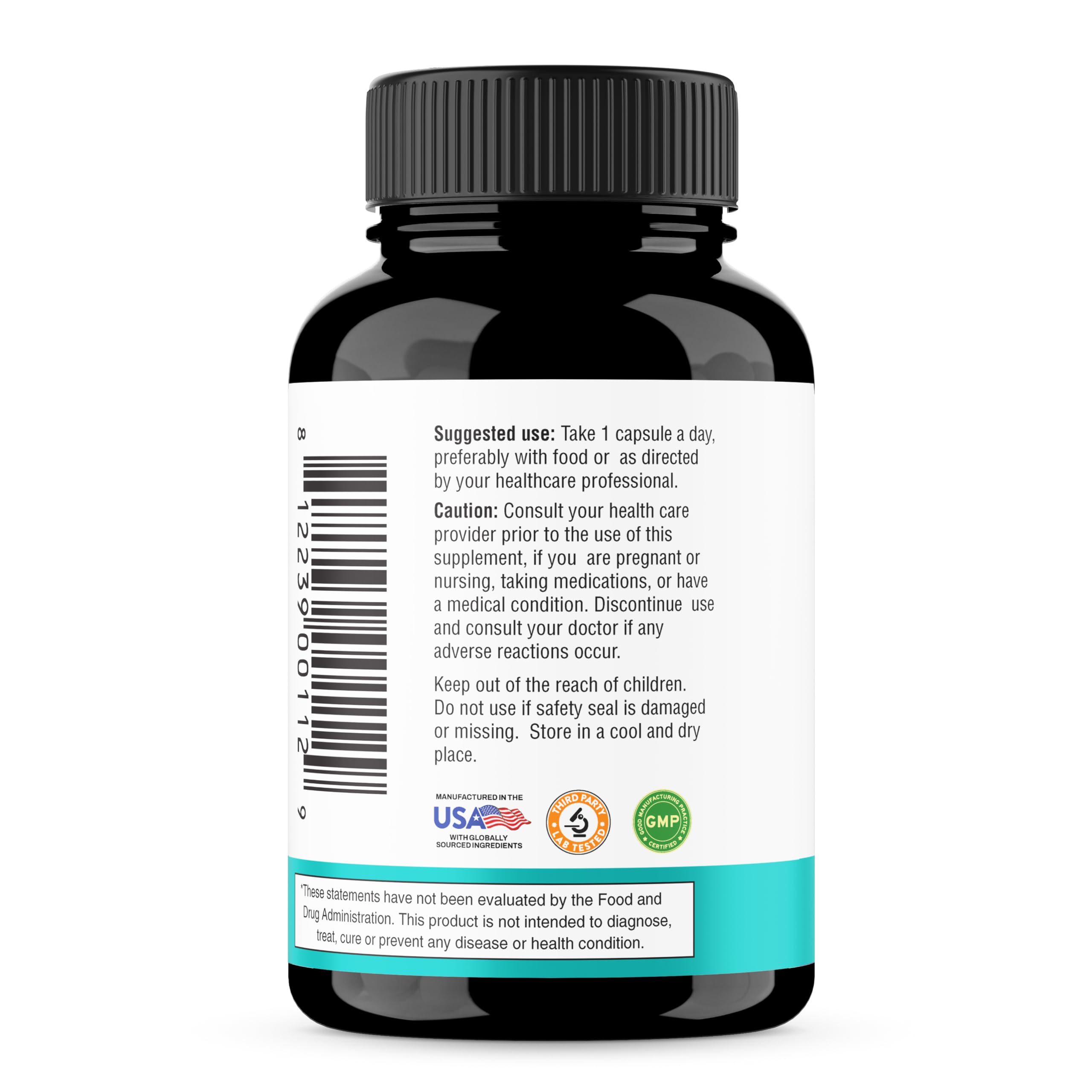 Magnesium Glycinate 400mg Capsules with Quercetin for Men & Women 120 Count | Pure Chelated Magnesium For Good Sleep, Relaxation | High Absorption, USA Made NSF GMP Certified 3rd Party Tested | Sandhu's