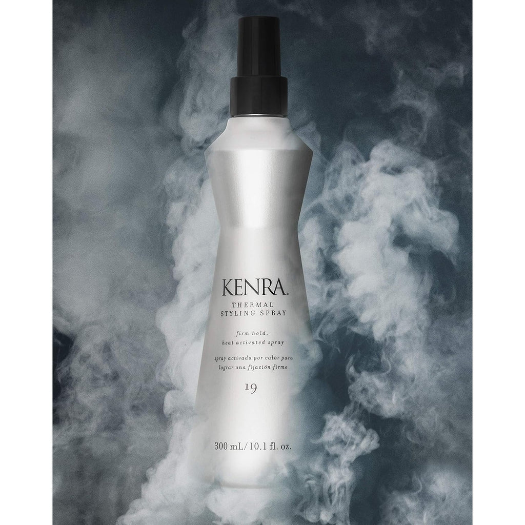 Kenra Professional Thermal Styling Spray 19 | Heat Protection | Firm Hold Heat-Activated | Tames Frizz, Flyaways & Adds Shine | All Hair Types | 10 fl. Oz