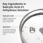 The Ordinary Salicylic Acid 2% Anhydrous Solution, Gentle Exfoliating Serum for Blemish-Prone Skin and Uneven Texture