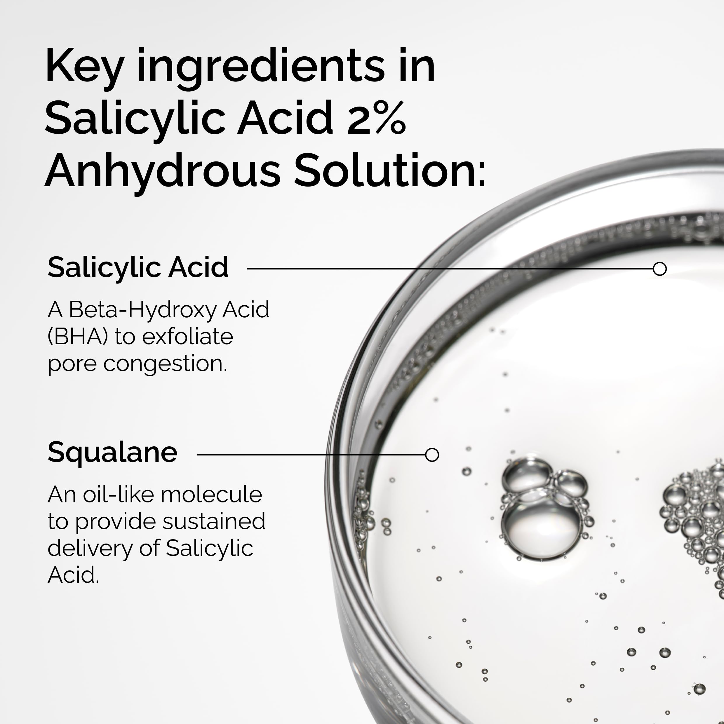 The Ordinary Salicylic Acid 2% Anhydrous Solution, Gentle Exfoliating Serum for Blemish-Prone Skin and Uneven Texture