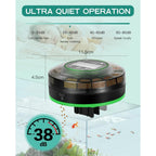 Automatic Fish Feeder for Aquarium Portion Control & Moisture-Proof