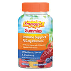 Emergen-C Vitamin C 750mg Immune Support Gummies, Mixed Fruit, 45 Gummies | B Vitamins for Energy, Gluten Free, Vegetarian, No Artificial Sweeteners, Chewable Gummies