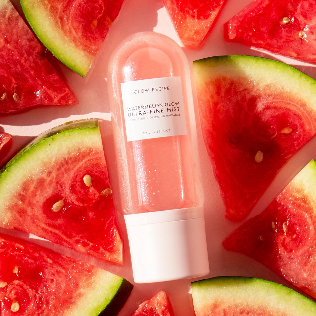 Buy now Glow Recipe Watermelon Glow Facial Spray + Hydrating Mist - Ultra-Fine Face Mist with Hyaluronic Acid + Hibiscus AHA to Refresh Dry Skin & Enhance Dewy Makeup - Suitable for All Skin Types (75ml) at indiglob india
