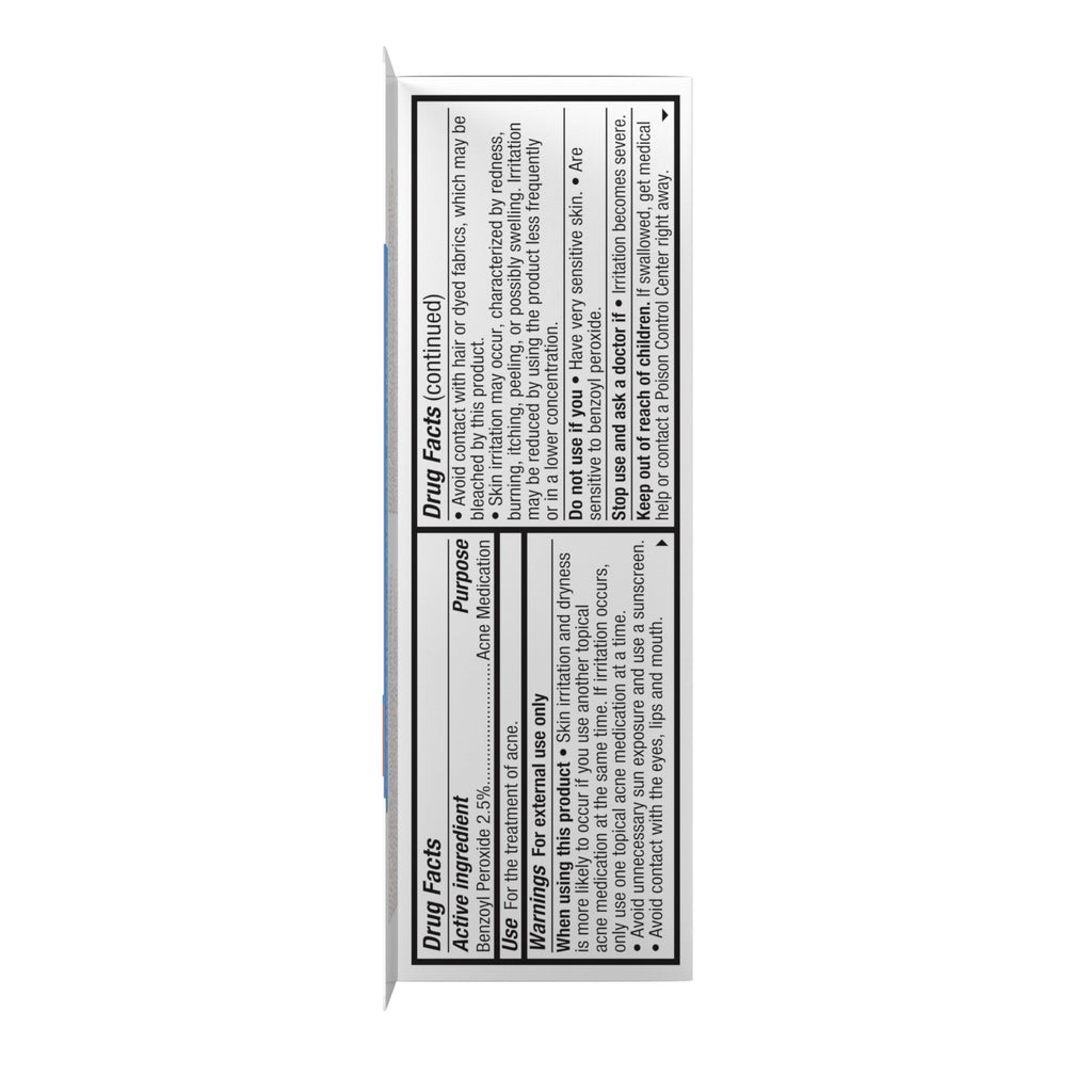 Neutrogena On-The-Spot Acne Spot Treatment Cream, 0.75 oz | 2.5% Benzoyl Peroxide, Gentle Blemish Medicine, Acne-Prone Skin, Vanishing Formula, Clinically Proven Day-1 Results
