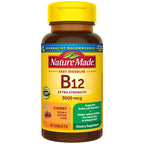 Nature Made Vitamin B12 3000 mcg Fast Dissolve Tablets, 40 Tablets | Easy to Take Sublingual B12 Tablets for Energy Metabolism Support for Men and Women, Sugar Free, 40 Day Supply