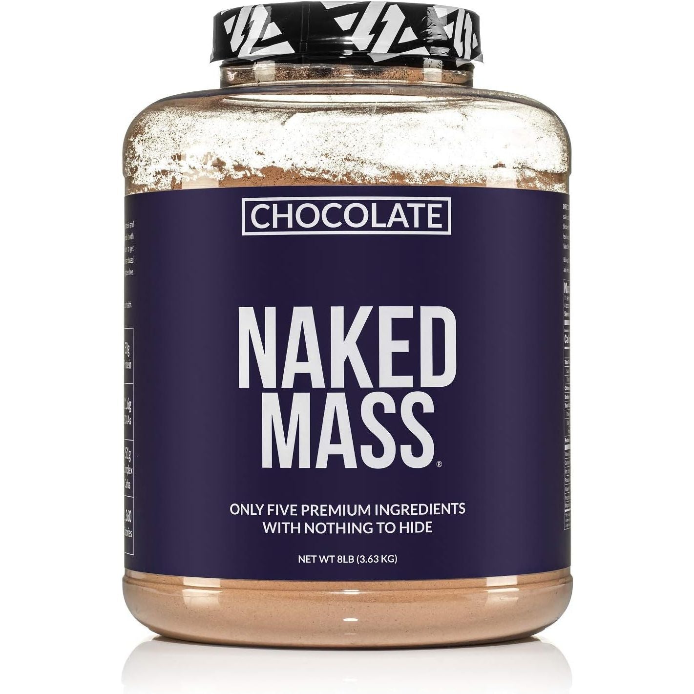 Buy now NAKED Mass - Natural Weight Gainer Protein Powder - 8 LB Bulk, GMO Free, Gluten Free & Soy Free. No Artificial Ingredients - 1,250 Calories per Serving 8 Pound (Pack of 1) Chocolate at indiglob india