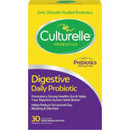 Buy now Culturelle Daily Probiotic Capsules For Men & Women, Most Clinically Studied Probiotic Strain, Digestive & Gut Health, Supports Occasional Diarrhea, Gas & Bloating, 1 Month Supply, 30 CT 30 Count (Pack of 1) at indiglob india