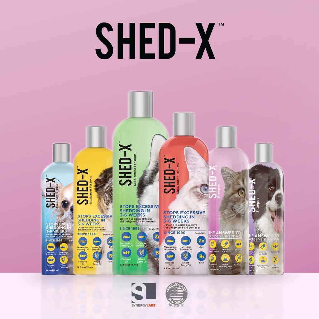 Shed-X Shed Control Shampoo for Cats, 8 oz, Vitamins & Antioxidants