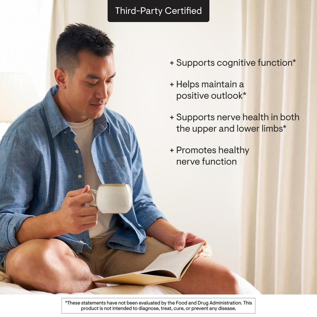 THORNE Acetyl-L-Carnitine, 500 mg per Capsule, 60 Capsules | Supports Cognitive Function, Positive Mood & Nerve Health in Hands & Feet*, Gluten, Dairy & Soy-Free, NSF Contents Certified