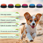 Gelabur Set of 6 Dog Buttons for Communication, Voice Recordable Buttons for Classroom, Dog Training Talking Buttons Starter Set, Pet Easy Speaking Buttons Tools