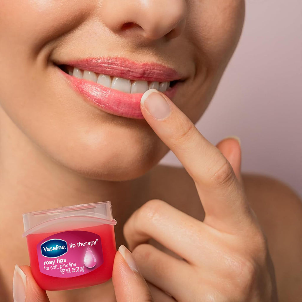 Buy now Vaseline Lip Therapy Variety 3-Pack – Crème Brûlée, Rosy Lips, Cocoa Butter Mini Lip Balms for Soft, Glowing, and Deliciously Kissable Lips, 0.25 Oz Ea at indiglob india
