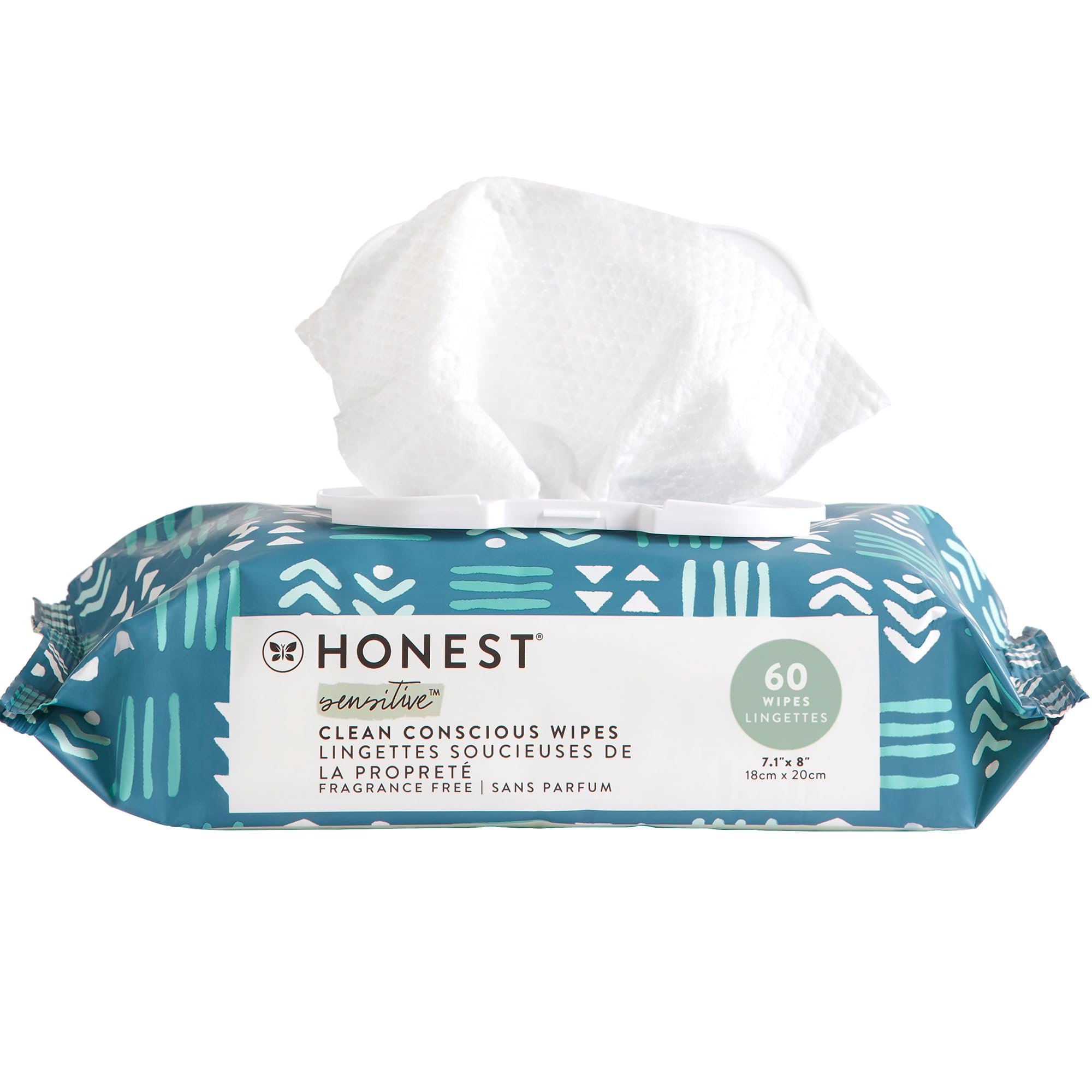 Buy now The Honest Company Hypoallergenic Multi-Use Baby Wipes for Sensitive Baby Skin Rainbow 60 Count at indiglob india