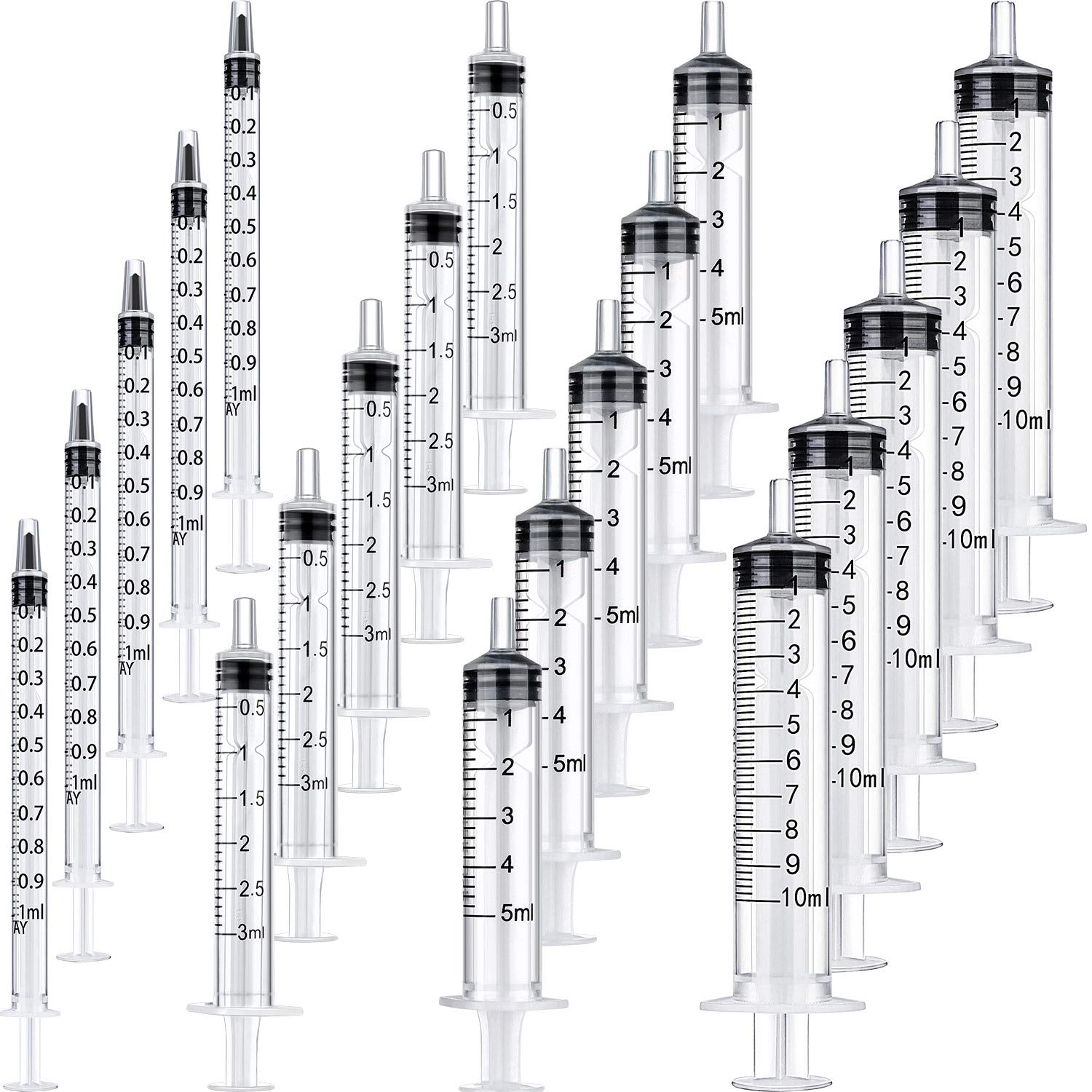 Buy now Frienda Large Plastic Syringe 4 Pack Measuring Syringe Tools Dispensing Multiple Uses(60 ml) 1 ml 3 ml 5 ml 10 ml at indiglob india