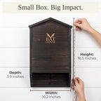 The Ultimate Wooden Bat House for Outdoors - Large Double Chamber Box