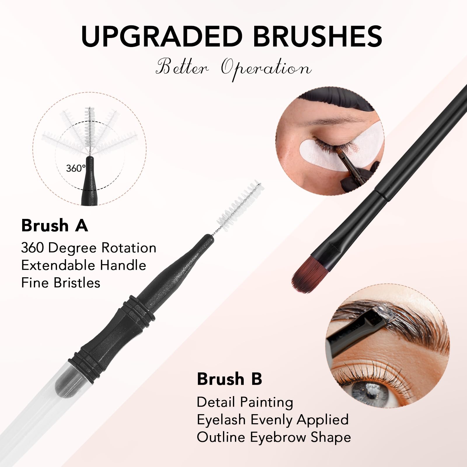 Lash Color Kit, Black Eyelash Color Kit with Natural Results, 8 ml | Temporary Color for Eyebrows Lashes Easy Use for Salon and Home