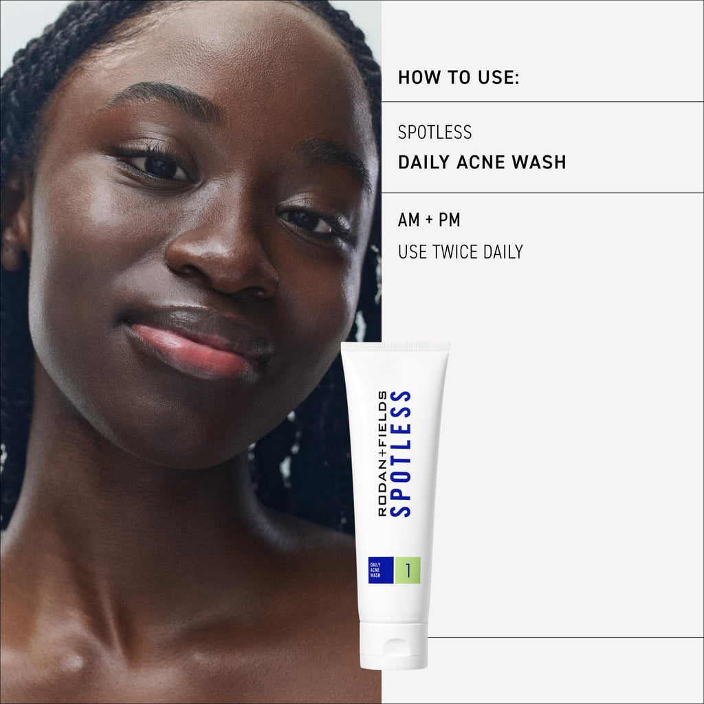 RODAN + FIELDS Spotless Daily Acne Wash | 125 mL | Morning & Night Skincare