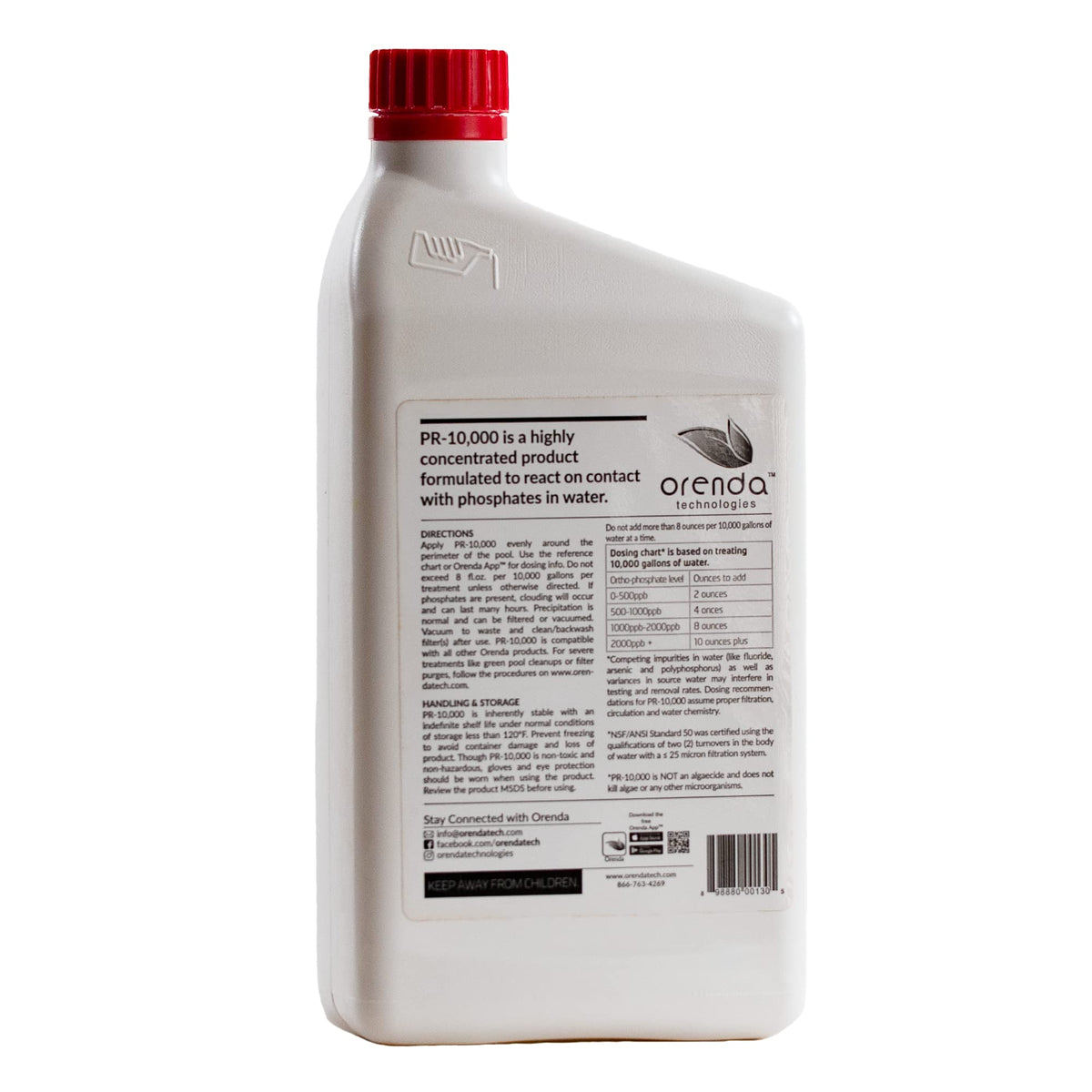 Orenda PR-10000-QT. Phosphate Remover Concentrate, 1-QT.