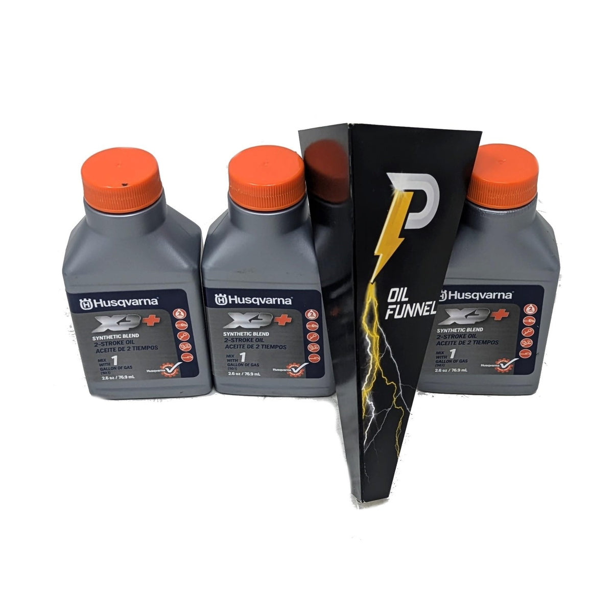 Husqvarna 3-Pack XP Synthetic Blend 2-Cycle Oil 2.6oz Bottles