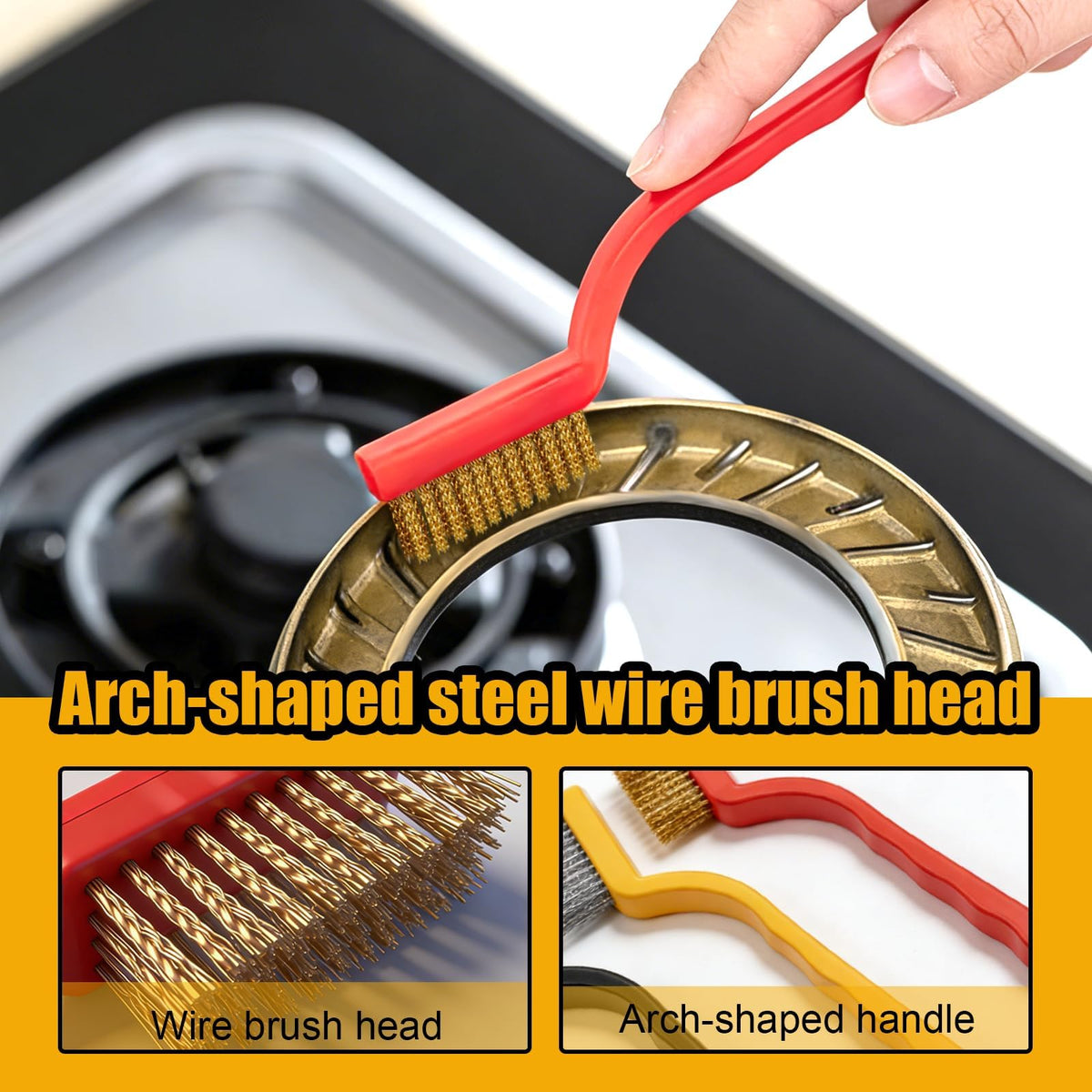 12 Pcs Crevice Cleaning Brush, Straw Brush for Bathroom, Kitchen and Window