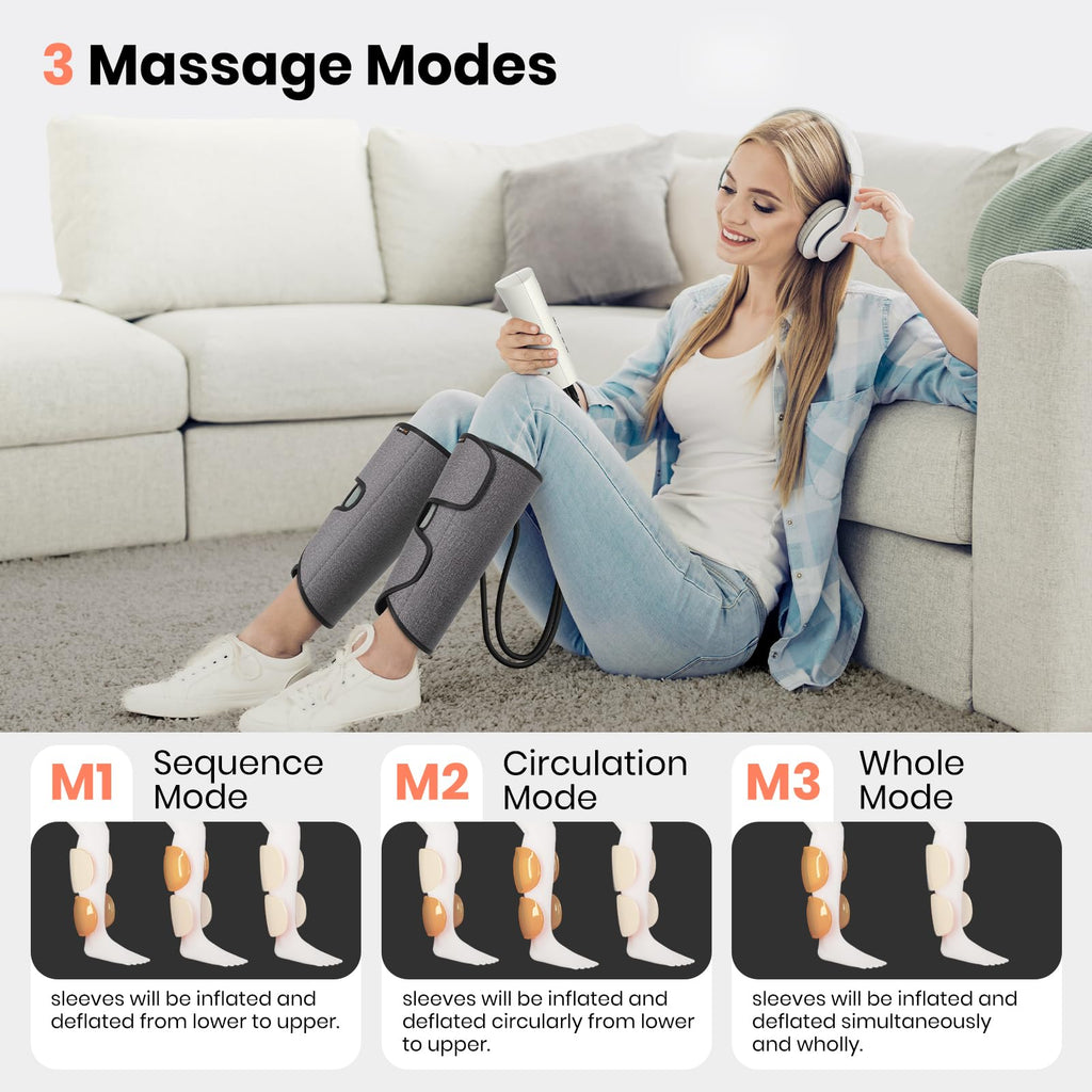 SHINE WELL Air Compression Leg Massager for Circulation and Pain Relief Fsa