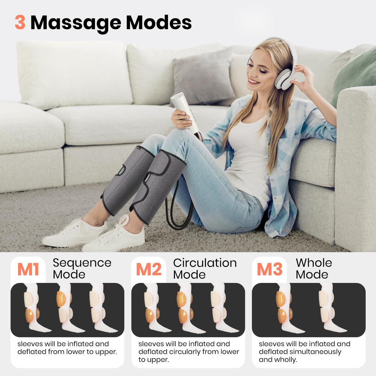 SHINE WELL Air Compression Leg Massager for Circulation and Pain Relief Fsa