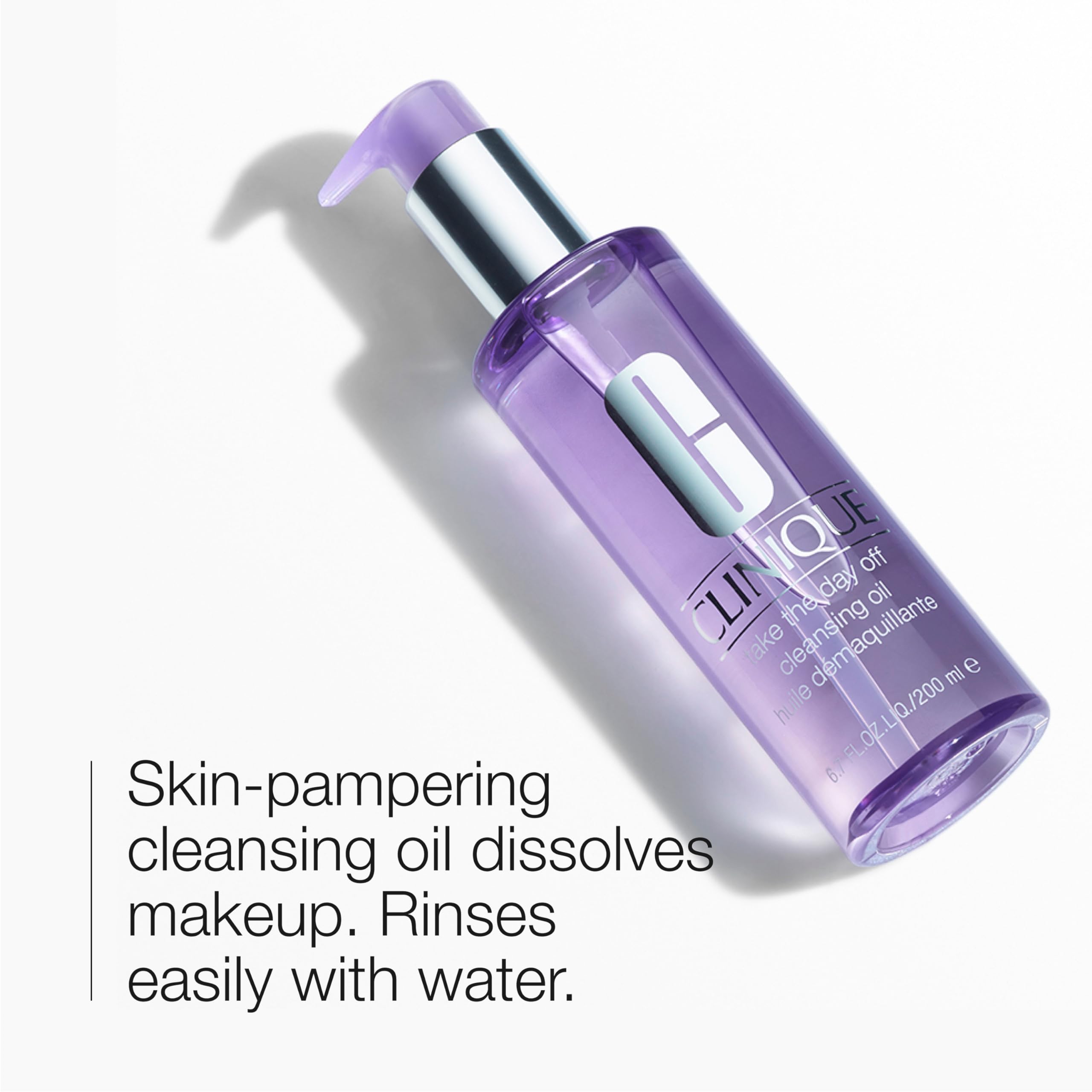 Buy now Clinique Take The Day Off Cleansing Oil Makeup Remover | Dissolves Makeup + Sunscreen | For All Skin Types, 6.7 Fl Oz at indiglob india